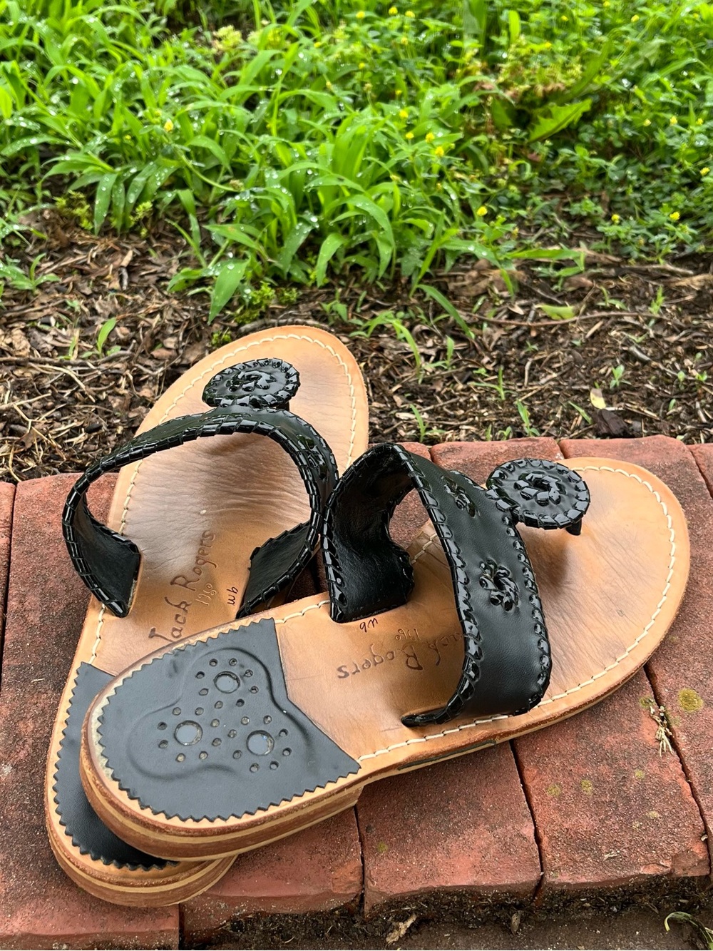 Original Jacks Sandal, Black thong sandals size 9 - Picture 5 of 6